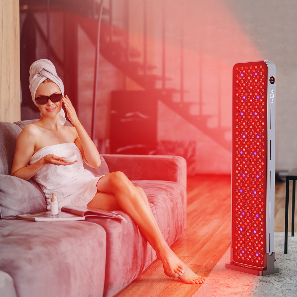 Total Spectrum MAX 7-Wavelength Red Light Therapy Panel - 360 LED Full-Body Recovery & Wellness System with Blue Light, Red Light, Near-Infrared & Deep Infrared Technology