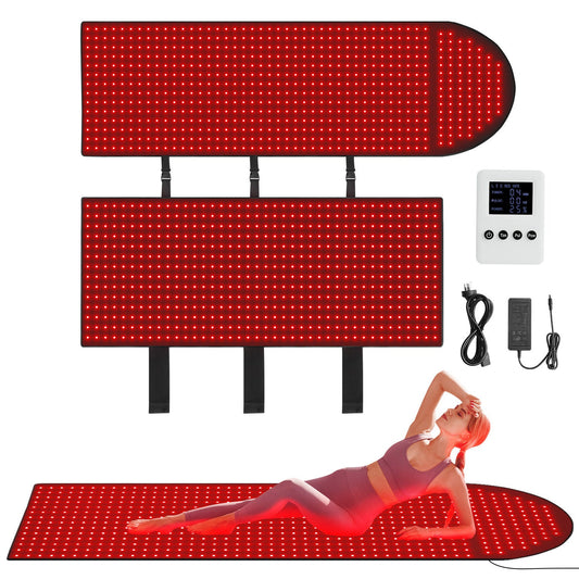 EXESAS Red Light & Infrared Therapy Pad – Flexible Near-Infrared Recovery Wrap for Pain Relief, Muscle Recovery & Full-Body Wellness Support