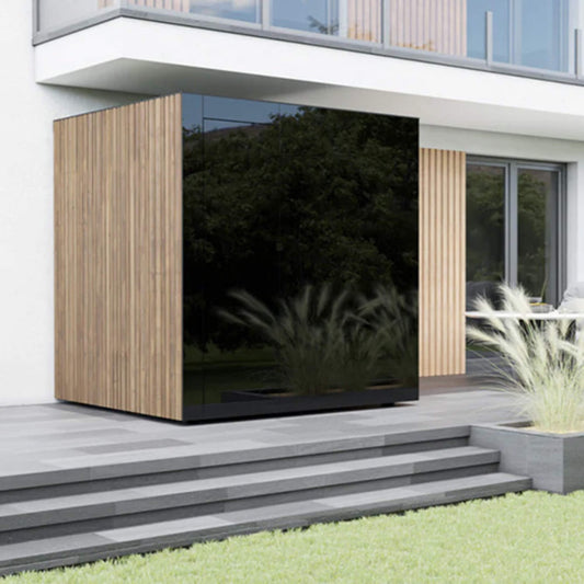 ThermaSol Spectra 4-Person Outdoor Sauna Cabin – Fully Assembled Luxury Backyard Sauna with WiFi Heater