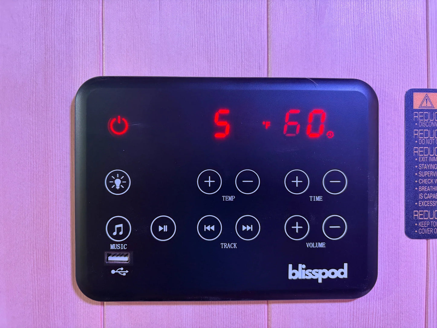 BlissPod Milano Full Spectrum 2-Person Indoor/*Outdoor Sauna – Ultra Low EMF Canadian Hemlock Infrared Sauna with Red Light Therapy & Chromotherapy