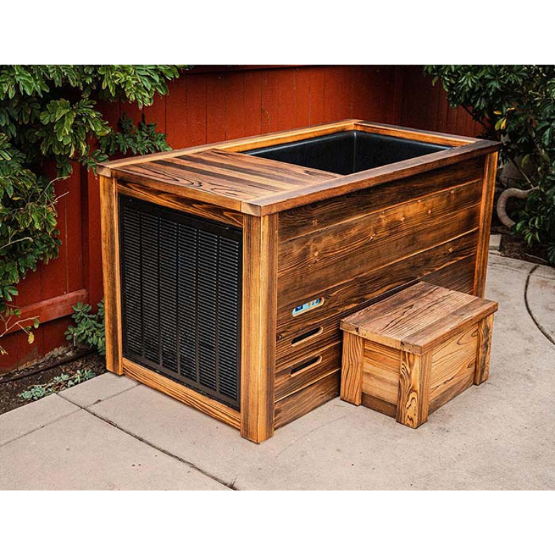 Kooru Cold Plunge Tub – Redwood Ice Bath with Integrated Chiller & Filtration System