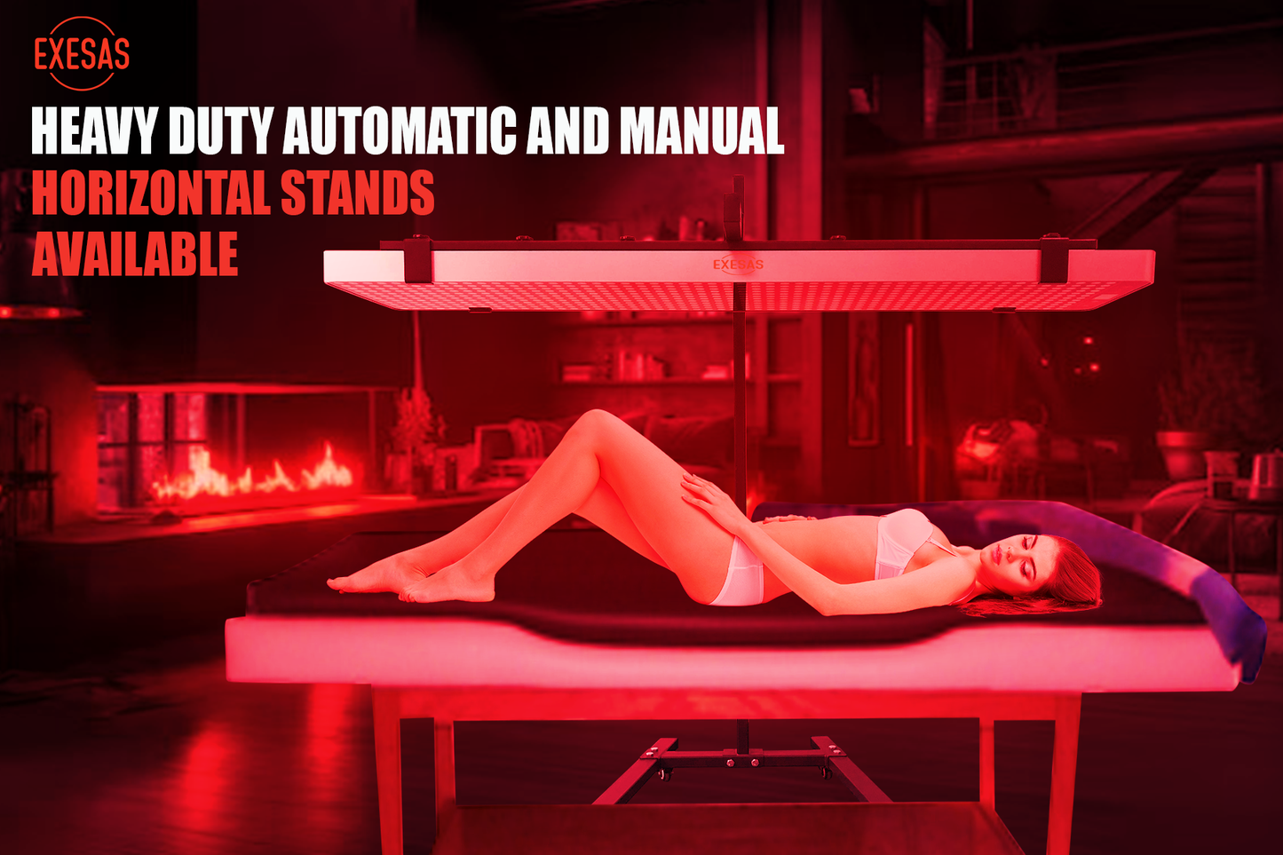 EXESAS 600 LED 3000W Full Body Red Light Therapy Panel – Dual-Chip Infrared LED Device with 4 Wavelength Technology