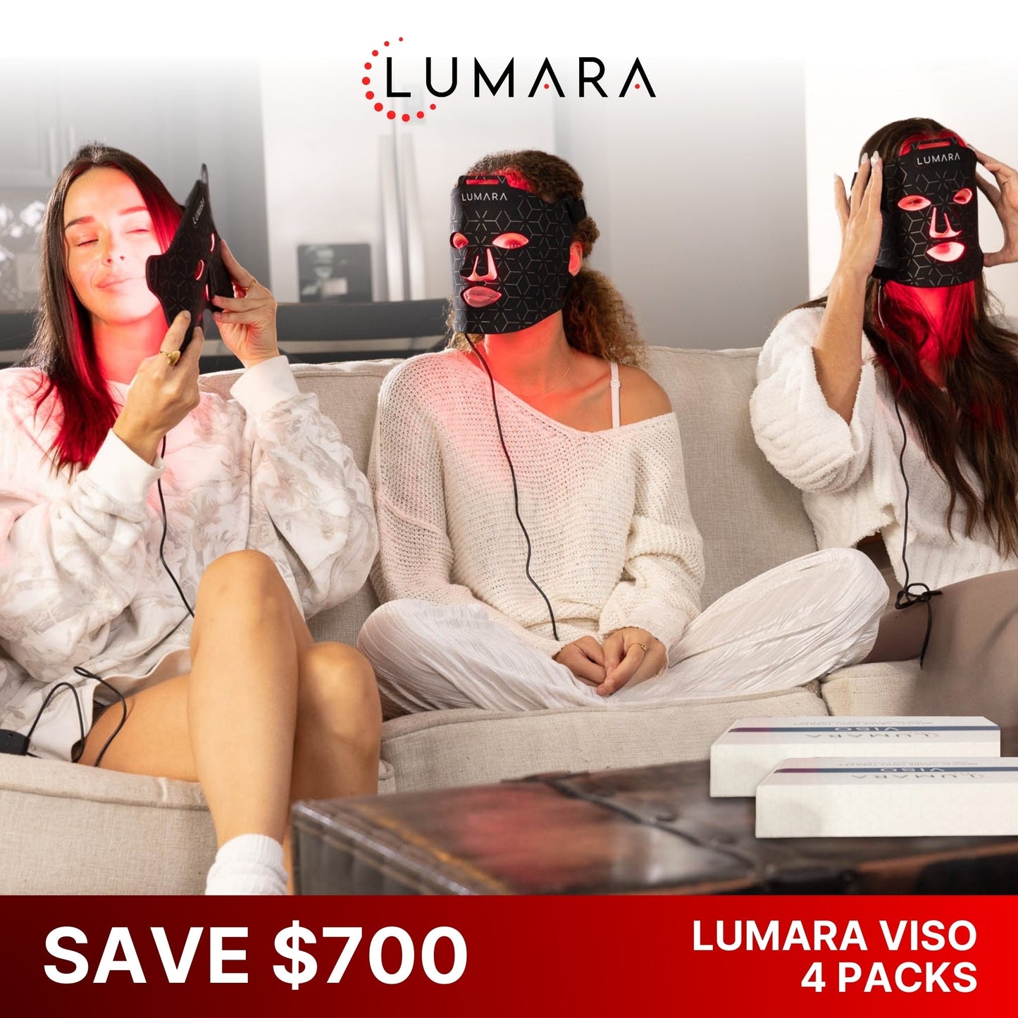 VISO FDA-Certified Red Light Therapy Face Mask – Medical-Grade LED Facial Rejuvenation System with Near-Infrared Technology