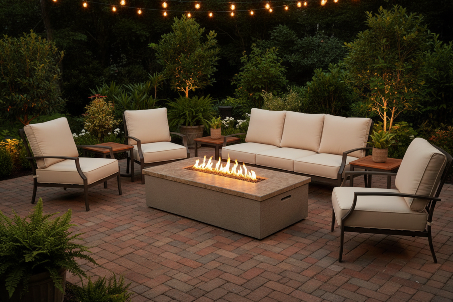 Outdoor Fire Pit with Fire Glass – Premium Patio Entertainer for Backyard Ambiance & Gatherings
