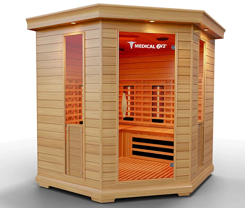Medical 6 Plus™ 6-Person Full Spectrum Infrared Sauna – High-Performance Indoor Home Recovery System
