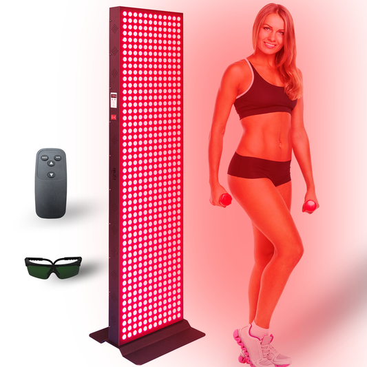 EXESAS 600 LED 3000W Full Body Red Light Therapy Panel – Dual-Chip Infrared LED Device with 4 Wavelength Technology