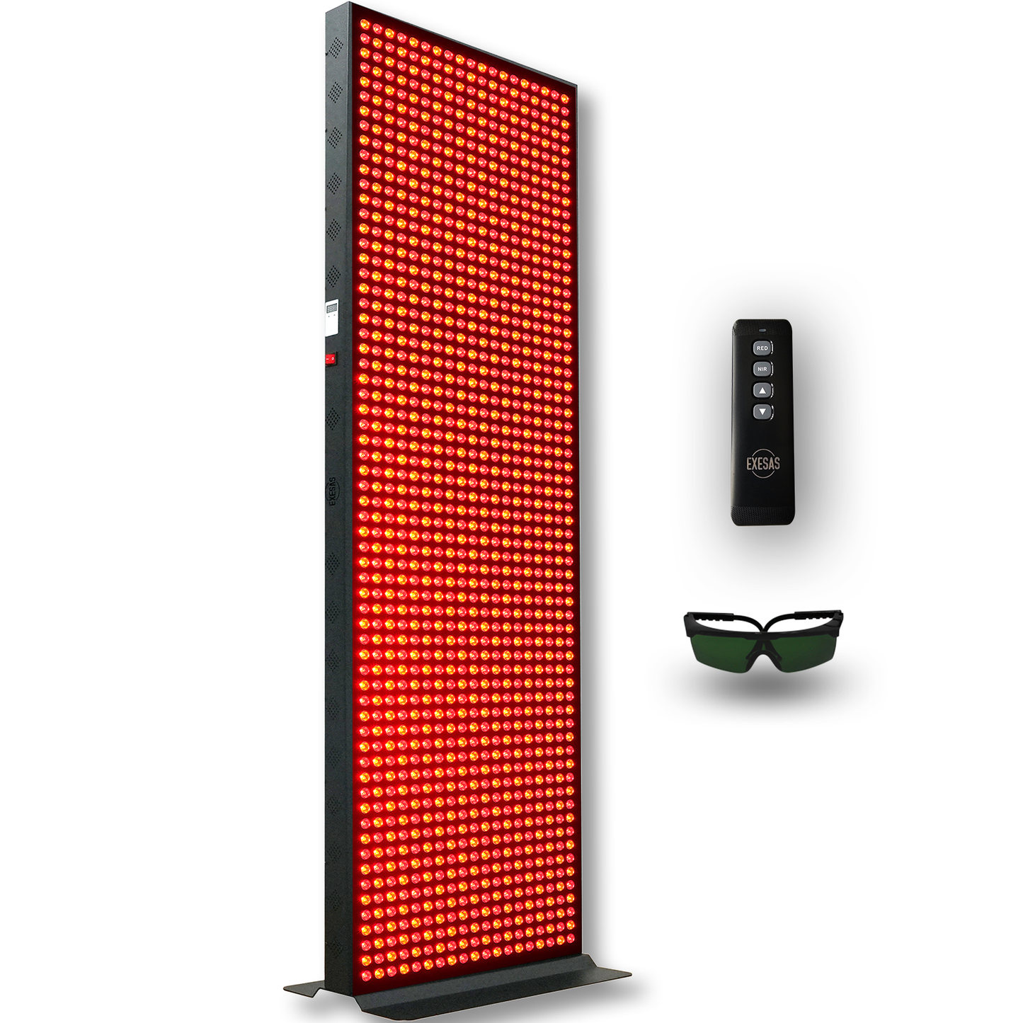 EXESAS 1216 LED 6080W Full Body Red Light Therapy Panel - Professional Dual-Chip Infrared Recovery System with 4 Wavelength Technology