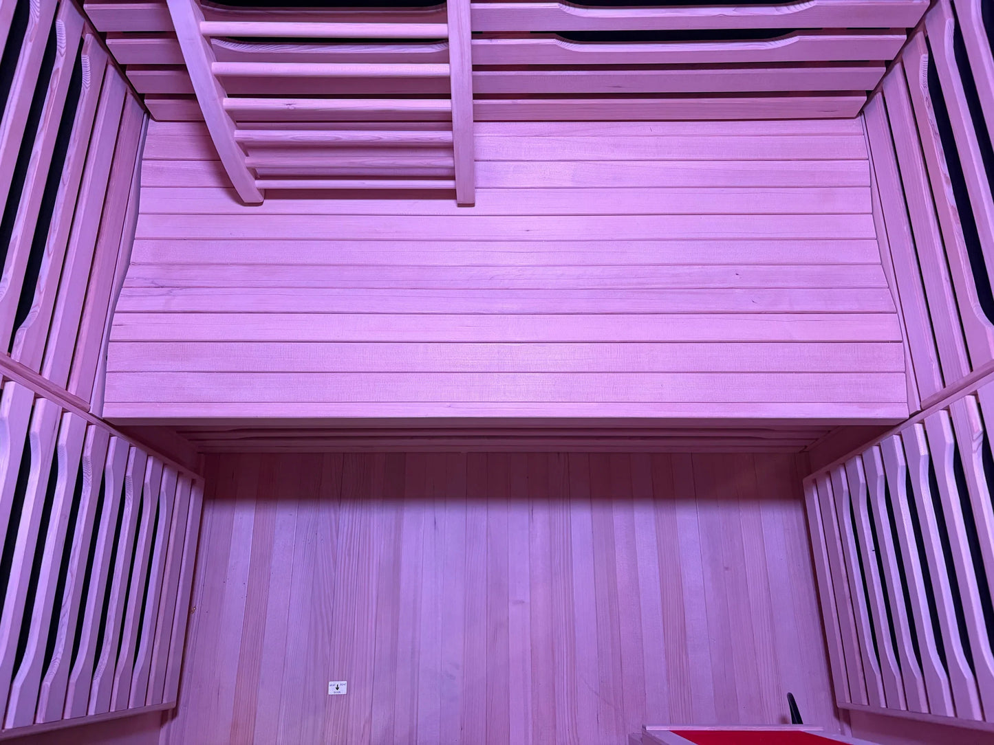 BlissPod Milano Full Spectrum 2-Person Indoor/*Outdoor Sauna – Ultra Low EMF Canadian Hemlock Infrared Sauna with Red Light Therapy & Chromotherapy