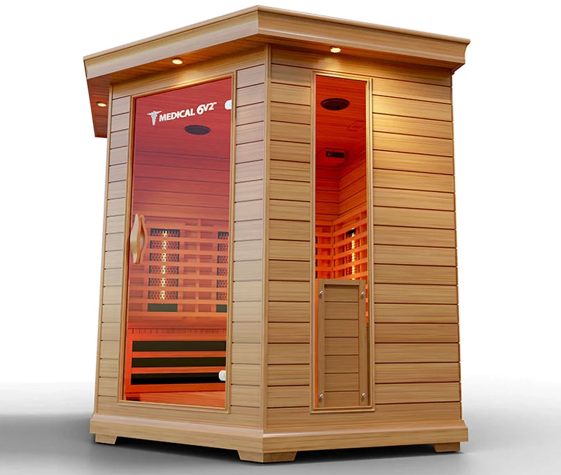Medical 6 Plus™ 6-Person Full Spectrum Infrared Sauna – High-Performance Indoor Home Recovery System