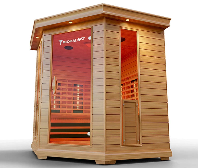 Medical 6 Plus™ 6-Person Full Spectrum Infrared Sauna – High-Performance Indoor Home Recovery System