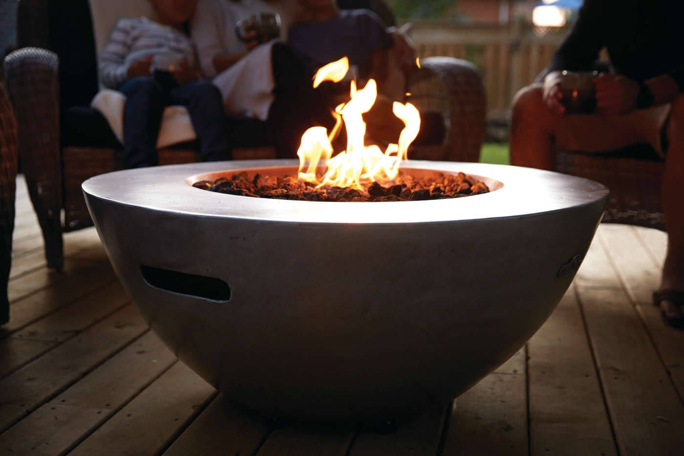 Patio Elegance 36-Inch Round Fire Table – Nexus Patioflame Outdoor Gas Fire Pit Table