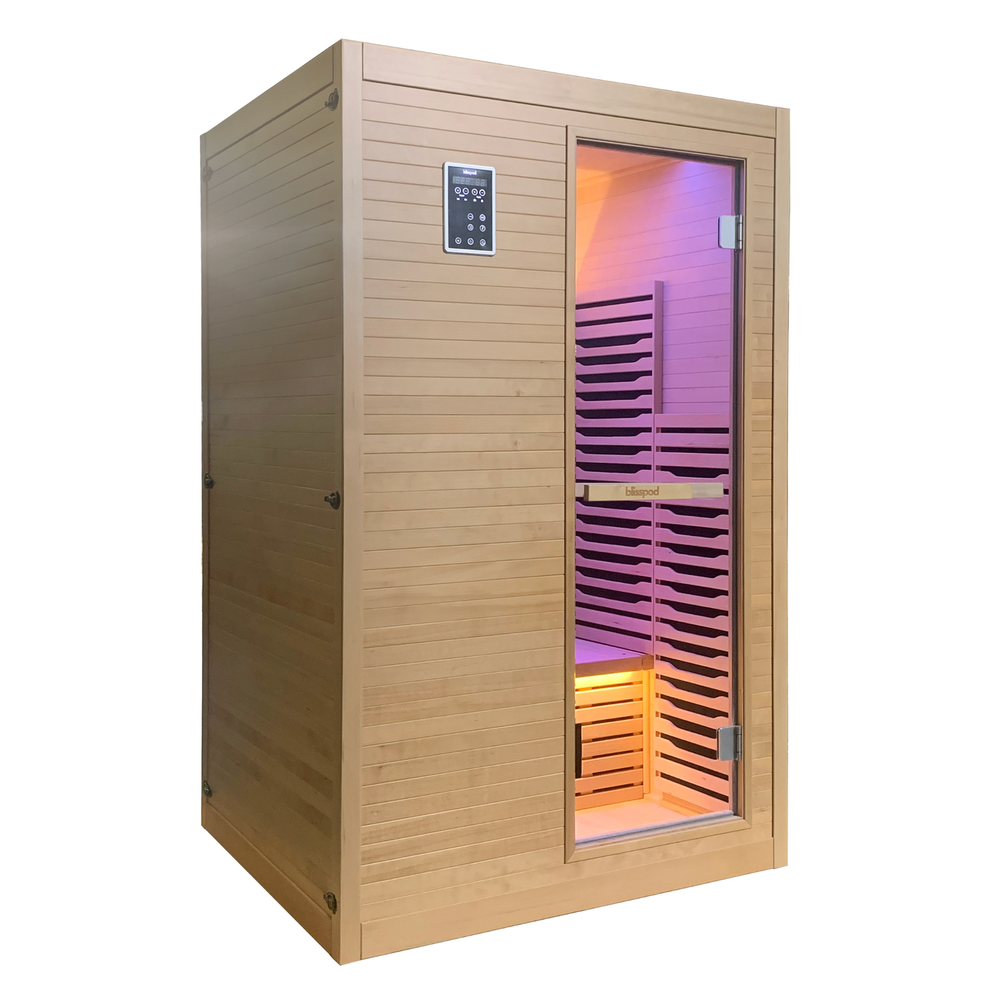 Blisspod Helsinki 2-Person Full Spectrum Infrared Sauna with Red Light Therapy – Premium Indoor Home Wellness System