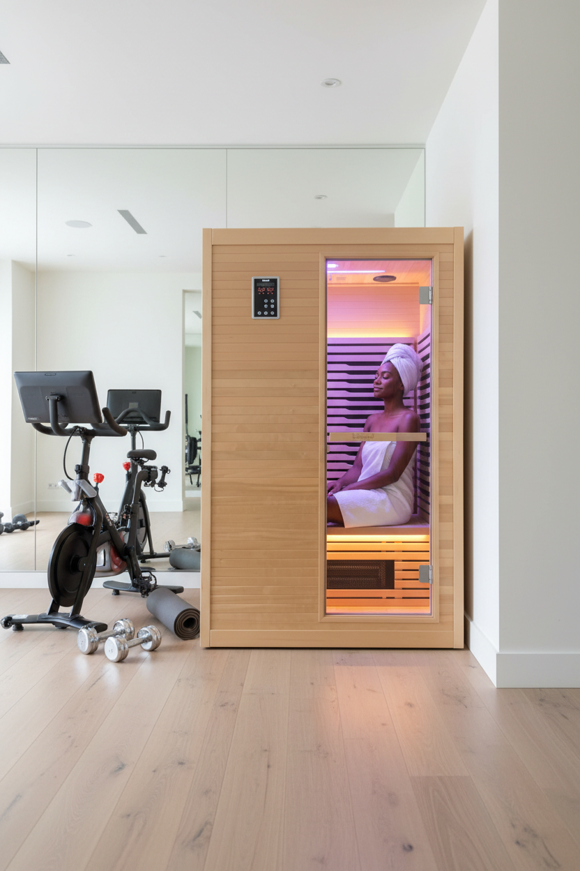 Blisspod Helsinki 2-Person Full Spectrum Infrared Sauna with Red Light Therapy – Premium Indoor Home Wellness System