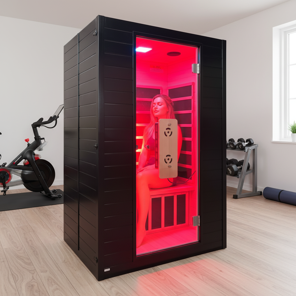 Blisspod Malmö 2-Person Infrared Sauna with Red Light Therapy – Low EMF Indoor Full Spectrum Wellness Sauna