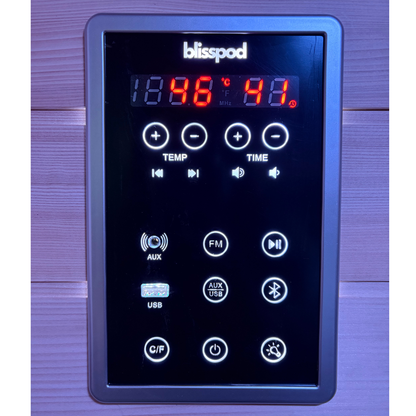 Blisspod Malmö 2-Person Infrared Sauna with Red Light Therapy – Low EMF Indoor Full Spectrum Wellness Sauna