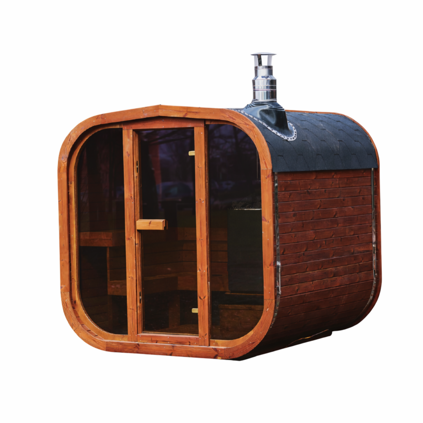 Patio Elegance MW20 ThermoWood Outdoor Sauna – 5–6 Person Premium Backyard Sauna Cabin