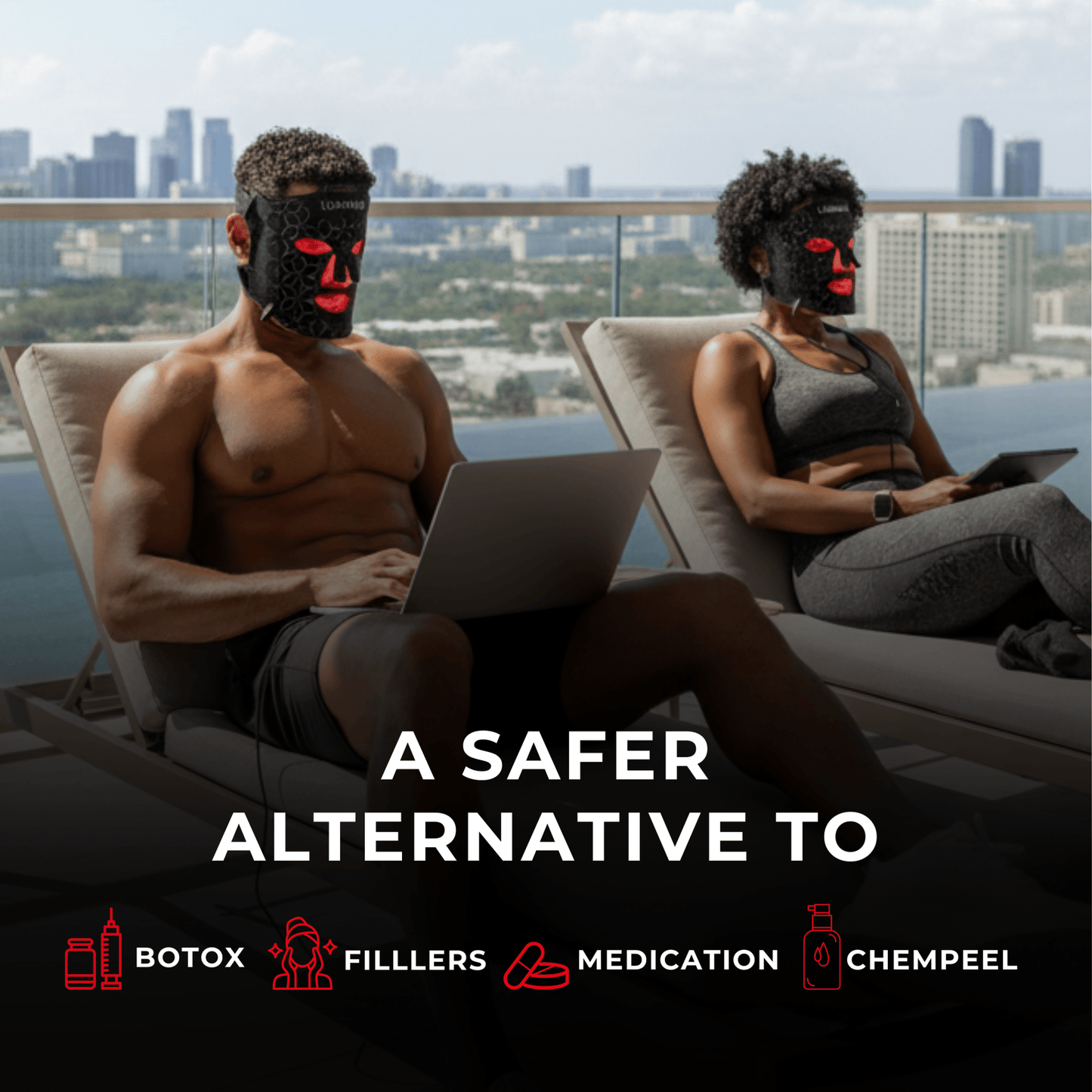 VISO FDA-Certified Red Light Therapy Face Mask – Medical-Grade LED Facial Rejuvenation System with Near-Infrared Technology
