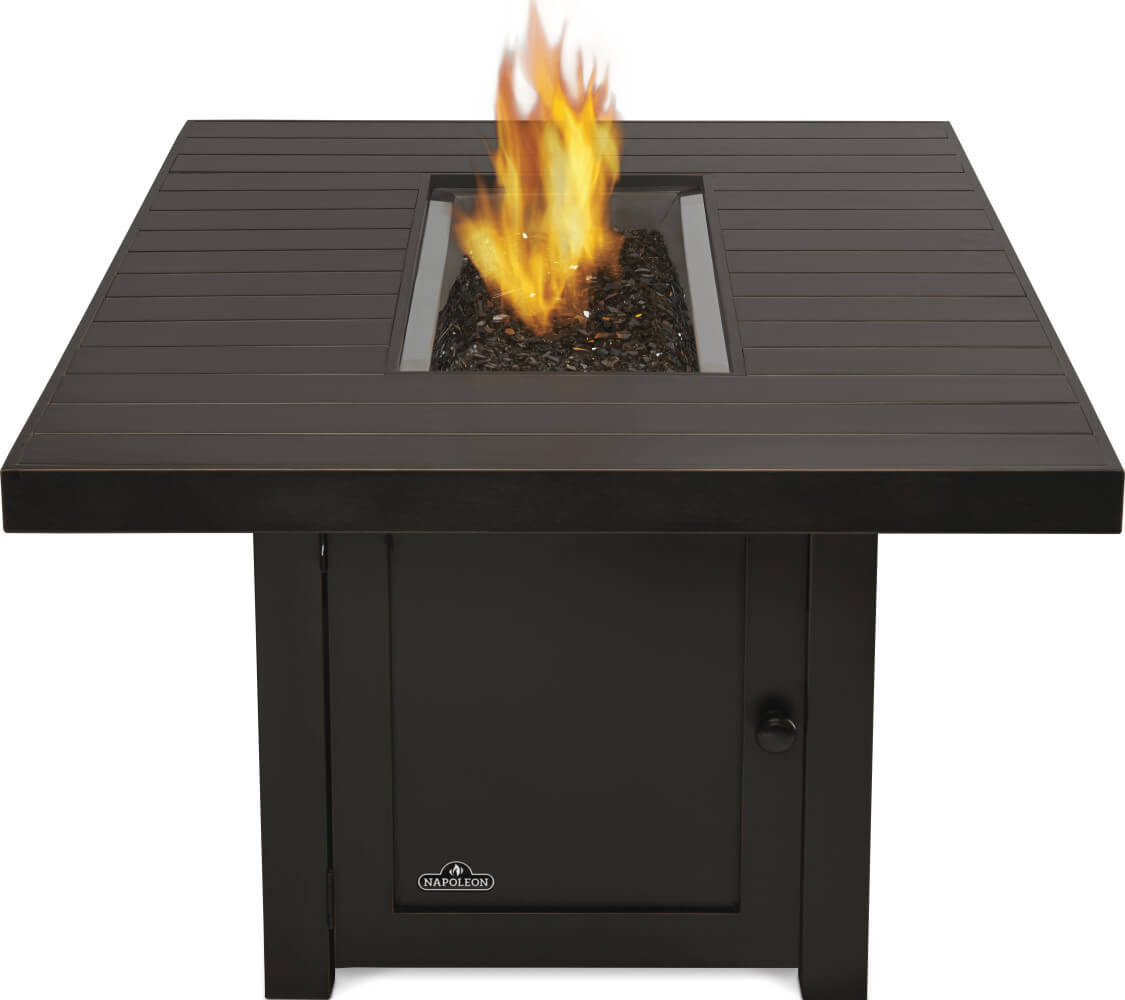 Patio Elegance St. Tropez Rectangle Fire Table – 60,000 BTU Patioflame Outdoor Gas Fire Pit Table