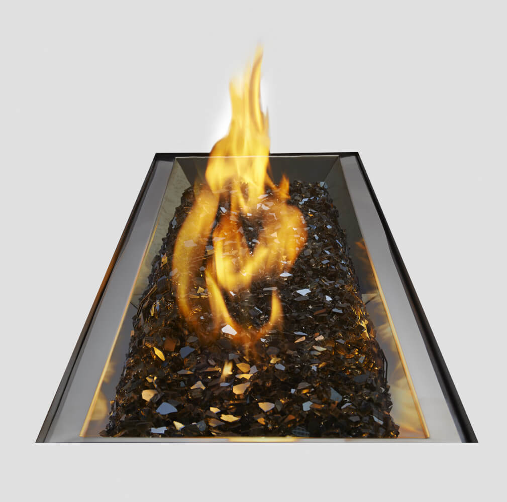 Patio Elegance St. Tropez Rectangle Fire Table – 60,000 BTU Patioflame Outdoor Gas Fire Pit Table