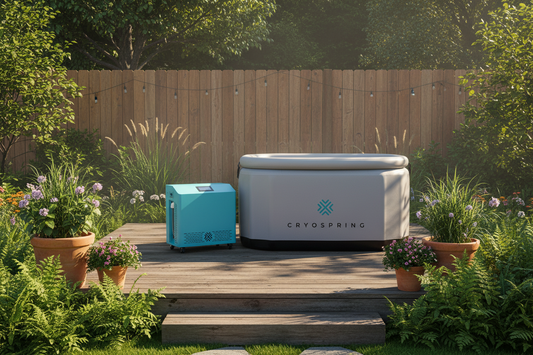 CryoSpring Cold & Hot Plunge System – Inflatable Ice Bath with 1HP Smart Chiller & Filtration