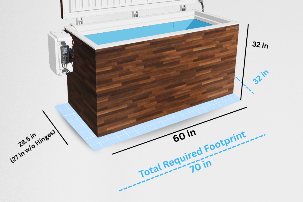 Fire Cold Plunge All-In-One – Built-In Chiller Cold Plunge Tub for Home Recovery