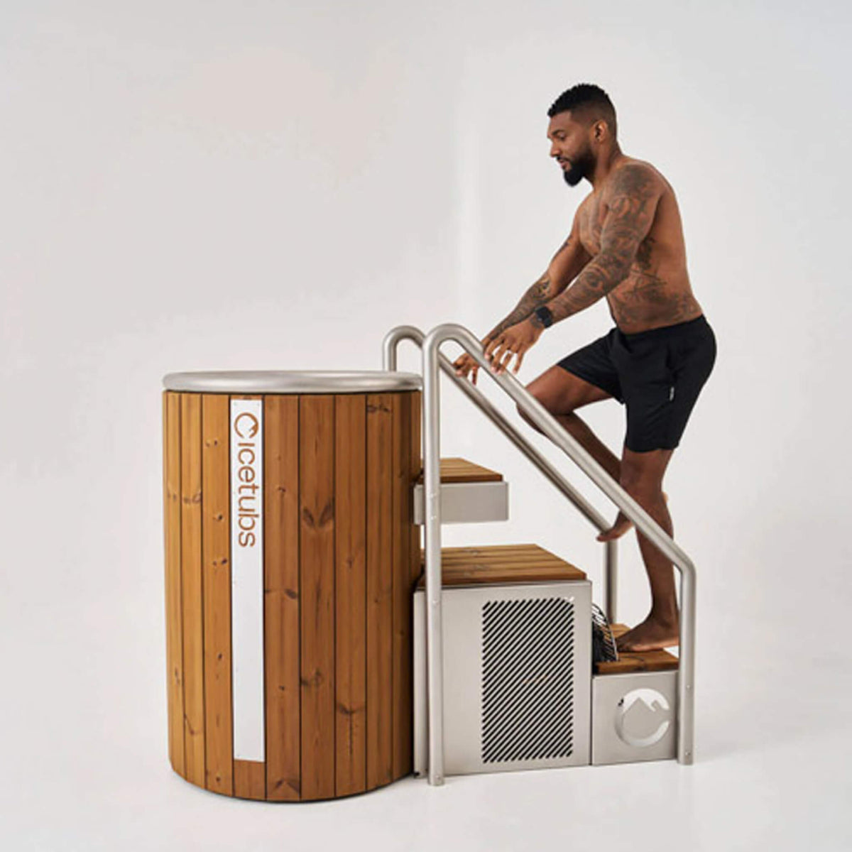 Icetubs IceBarrel ThermoWood® Cold Plunge - Smart Temperature-Controlled Cold Immersion System