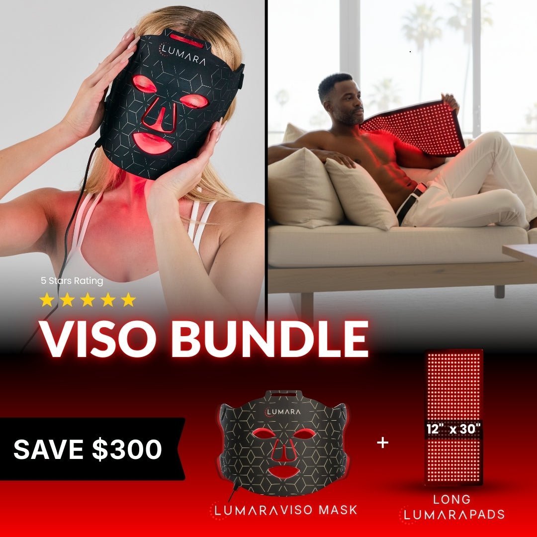 VISO FDA-Certified Red Light Therapy Face Mask – Medical-Grade LED Facial Rejuvenation System with Near-Infrared Technology