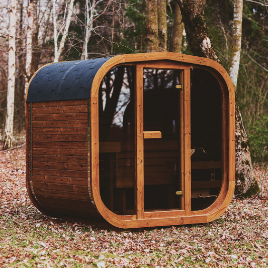 Patio Elegance MW20 ThermoWood Outdoor Sauna – 5–6 Person Premium Backyard Sauna Cabin