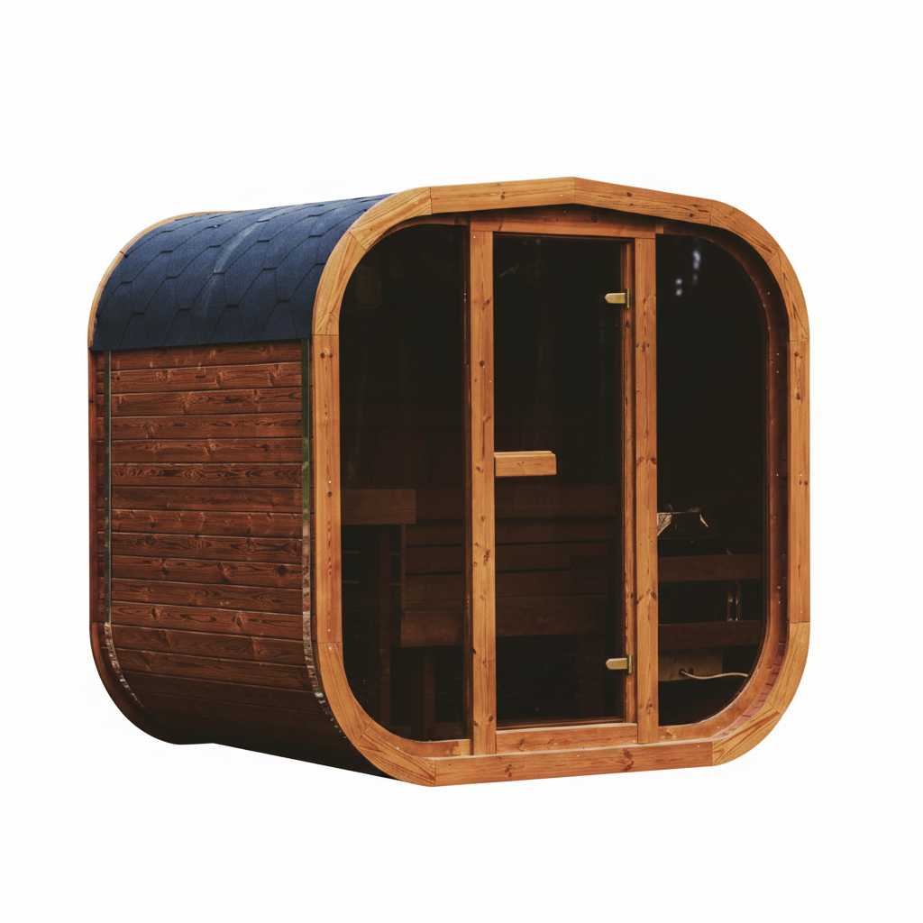 MW16 ThermoWood Outdoor Sauna Cabin – Premium 4-Person Outdoor Backyard Wellness Sauna