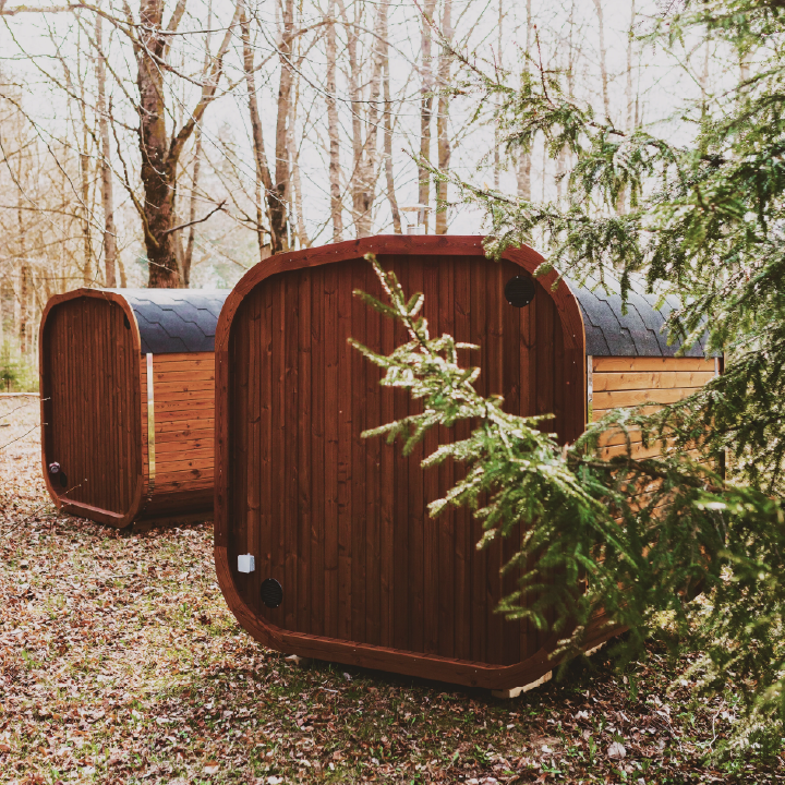 MW16 ThermoWood Outdoor Sauna Cabin – Premium 4-Person Outdoor Backyard Wellness Sauna