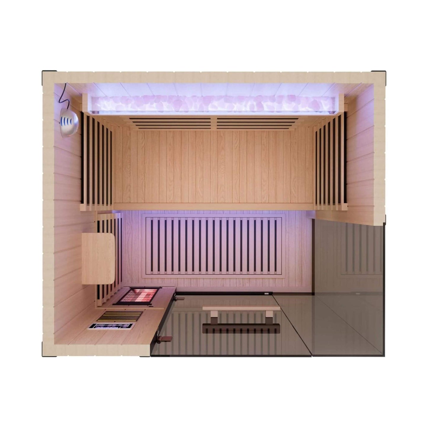 Thermora Pandora Premium 2-Person Indoor Infrared Sauna – Full Spectrum Heat with Red Light Therapy & Himalayan Salt Rocks