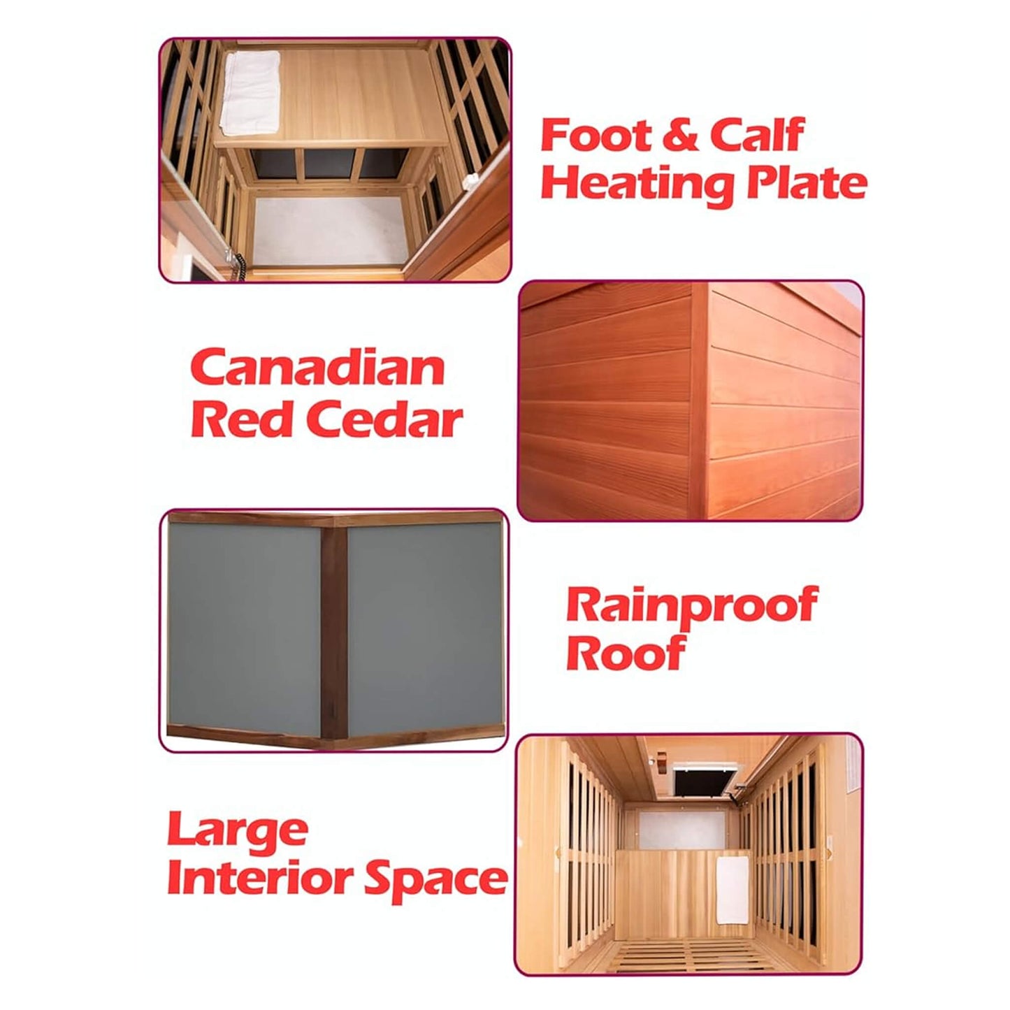 Thermora Xyra Premium 1-Person Outdoor Red Cedar Infrared Sauna (Low EMF, Bluetooth, Chromotherapy)